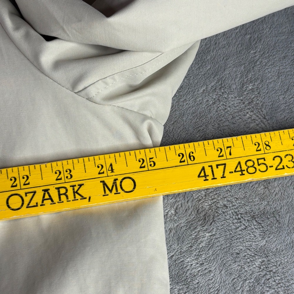 Brooks Brothers Trench Coat Men 46R Beige Regent Fit Belted Cotton Blend Check - Picture 8 of 12